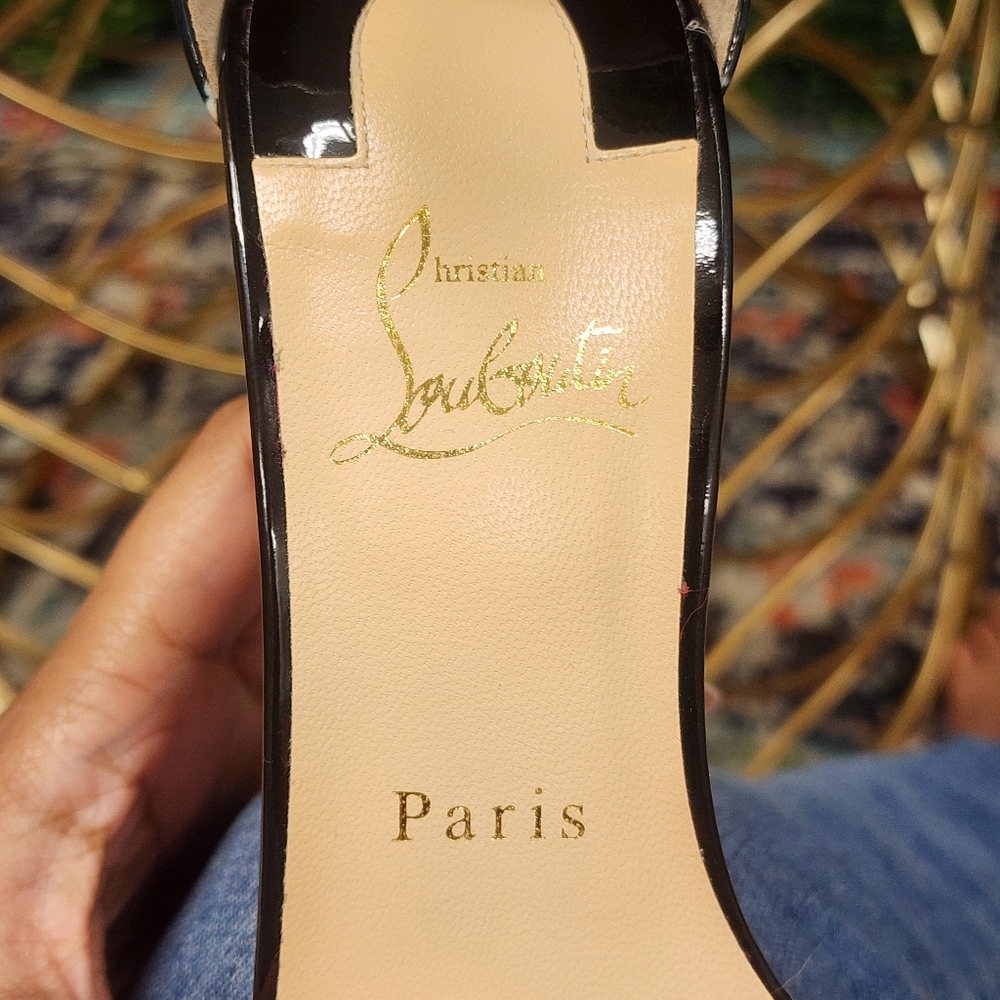 Patent Bazin Blade Runana 100 Sandals 38.5 Black Multi - Picture 10 of 10